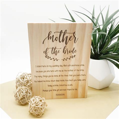 Mother Of The Bride Quote - Chain Valley Gifts Australia