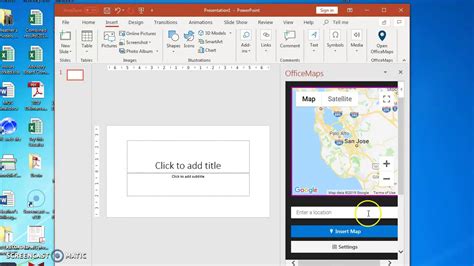 OAT152-Insert Map into PowerPoint Add-In - YouTube
