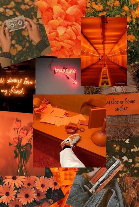 Orange Aesthetic Wallpaper - NawPic