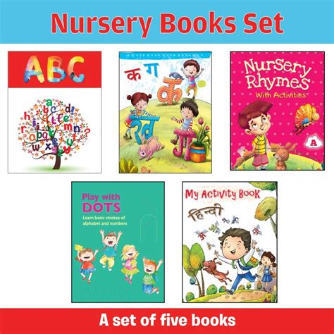 Nursery Books: A Set Of 5 Workbooks For Nursery, LKG And Montessori (3-5 Yrs) - English Alphabet ...