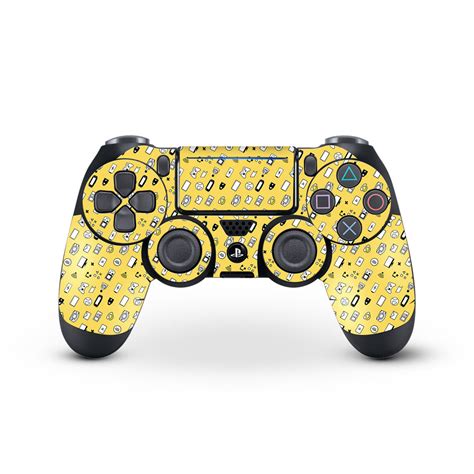 Yellow Retro - PS4 Dualshock Controller Skin – Layers-Dubai