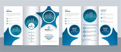 Creative corporate modern business trifold brochure template, trifold ...