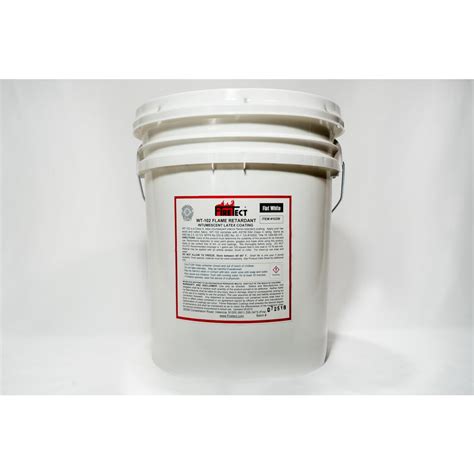 Firetect WT-102 5 gal. White Flat Latex Intumescent Fireproofing Flame ...