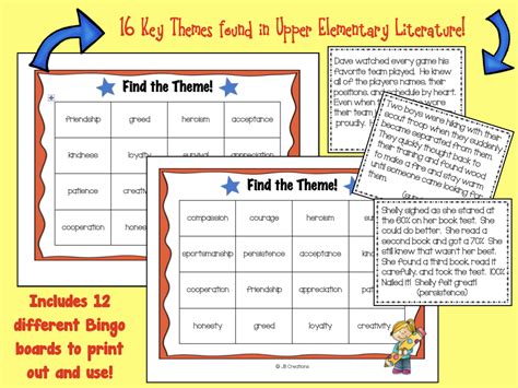 Finding the Theme Bingo | Made By Teachers