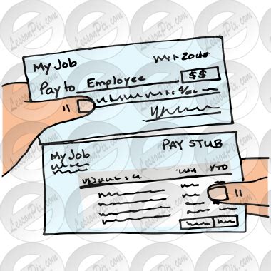 Paycheck Stub Picture for Classroom / Therapy Use - Great Paycheck Stub ...