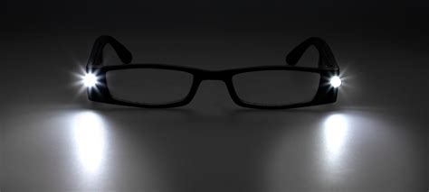 Lighted Reading Glasses, Black Frame - Rx-Safety