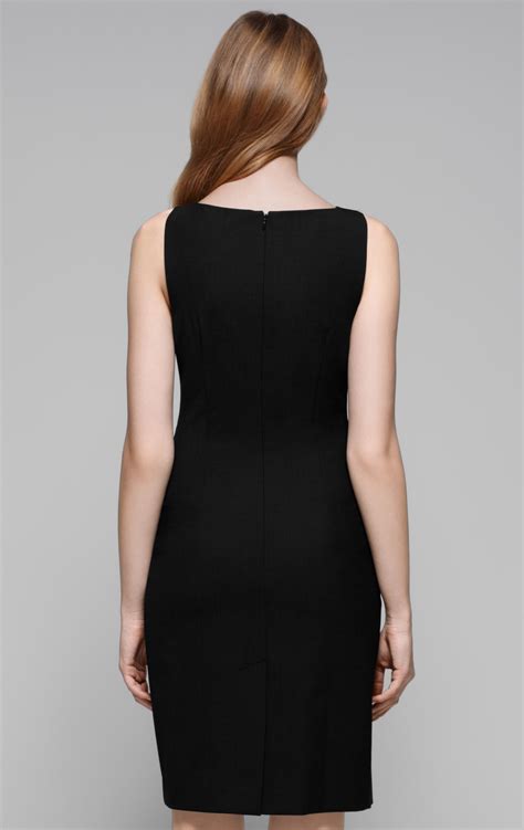 Lyst - Theory Betty Tailor Shift Dress in Black