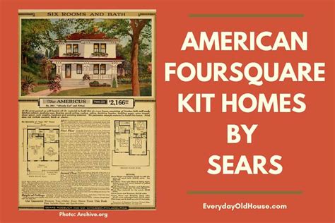 10 More Sears Foursquare Kit House Plans [Part 2] - Everyday Old House