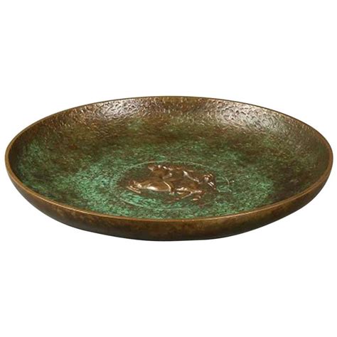 Art Deco Bronze Dish from Frederiksberg Bronce, Denmark, 1930s at 1stDibs