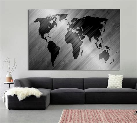 World Map Canvas Print World Map Canvas World Map Large - Etsy