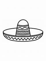 Sombrero coloring Pages sketch template