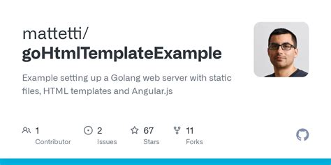 GitHub - mattetti/goHtmlTemplateExample: Example setting up a Golang ...