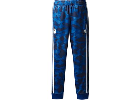 BAPE x adidas adicolor Track Pants Blue Men's - FW18 - US