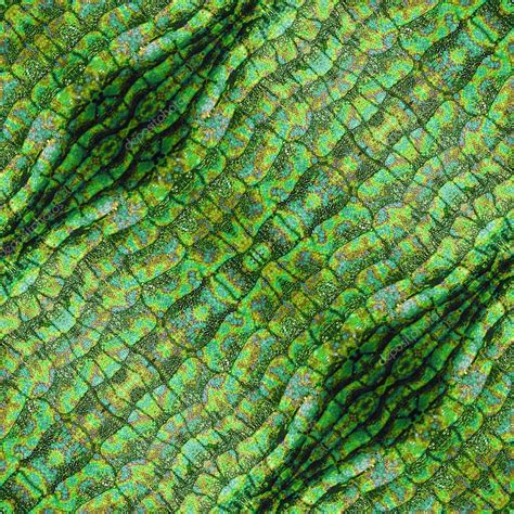 Abstract seamless reptile pattern with green scales and repeating snake ...