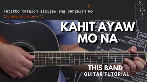 Kahit Ayaw Mo Na Chords Tutorial | This Band - YouTube