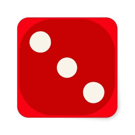 Red Dice Die Roll Three Square | Clipart Panda - Free Clipart Images