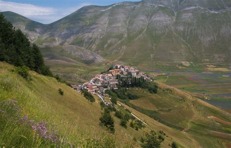 Castelluccio Di Norcia Destroyed by Earthquake of Central Italy Stock ...