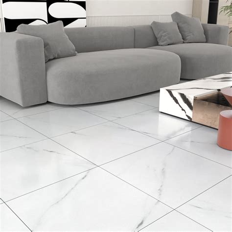 Buy WESTICK Peel and Stick Floor Tile 12 x 12 Inch 20 Pcs White Marble ...