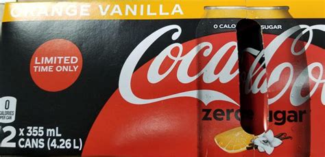 Orange Vanilla Coke Zero now available in Canada - RedFlagDeals.com Forums