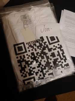 Vetements Vetements QR Code T-Shirt | Grailed