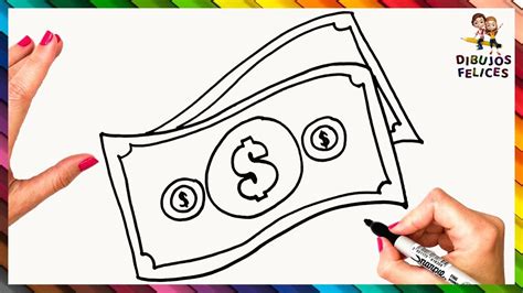 Cómo Dibujar Billetes De Dinero 💵💲 Dibujar Dinero | Tutorial de dibujo ...