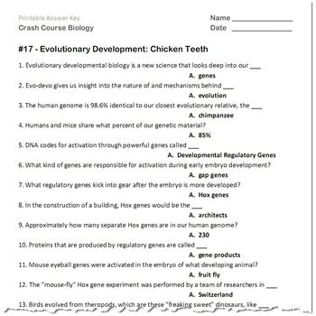 Crash Course Biology #15-20 | Biology Distance Learning | TpT