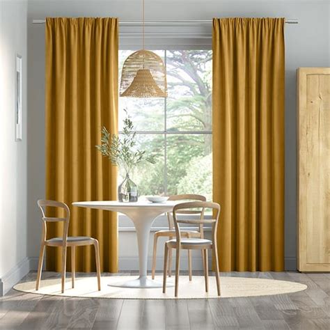 Velvet Antique Gold Curtains | Blinds Online™