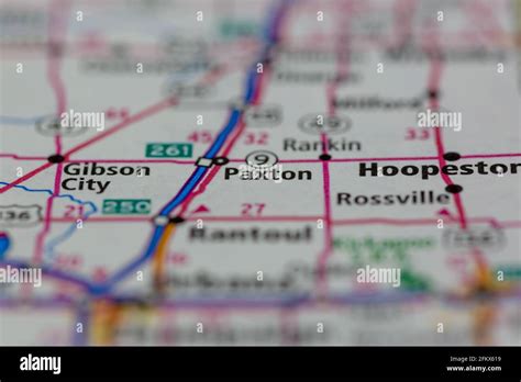 Paxton Illinois Shown on a Geography map or road map Stock Photo - Alamy