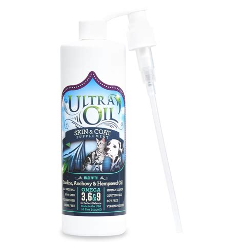 Ultra Oil Skin and Coat Supplement For Dogs and Cats – Ultra Oil for Pets