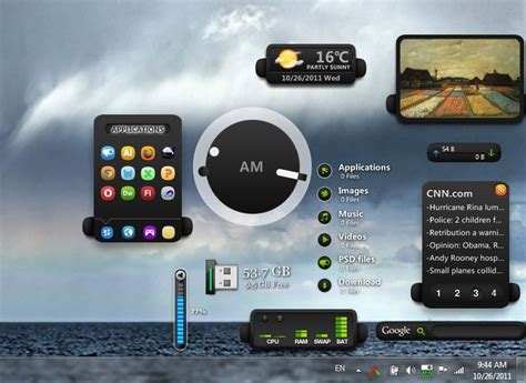 Get sleek, stylish desktop widgets with XWidget - Freewaregenius.com