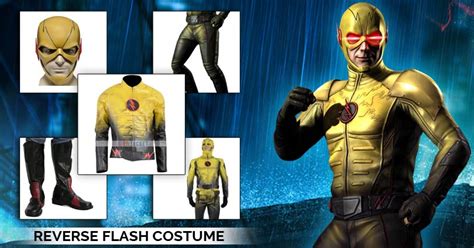 Tune-up Yourself As Speedster With Reverse Flash Costume - USA Jacket