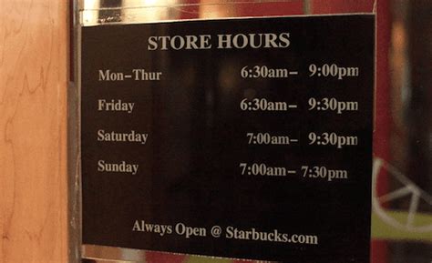 Starbucks Hours of Operation - Food Menu Prices