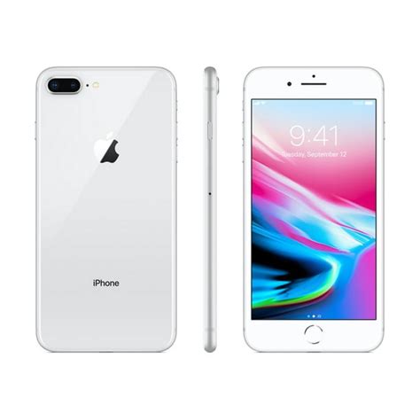 Refurbished Apple iPhone 8 Plus 256GB, Silver - Unlocked LTE - Walmart.com - Walmart.com