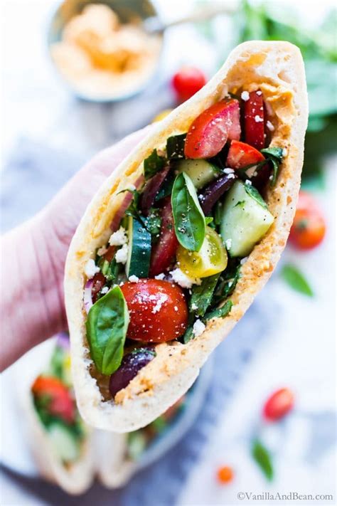 Greek Pita Sandwiches (so easy!) | Vanilla And Bean