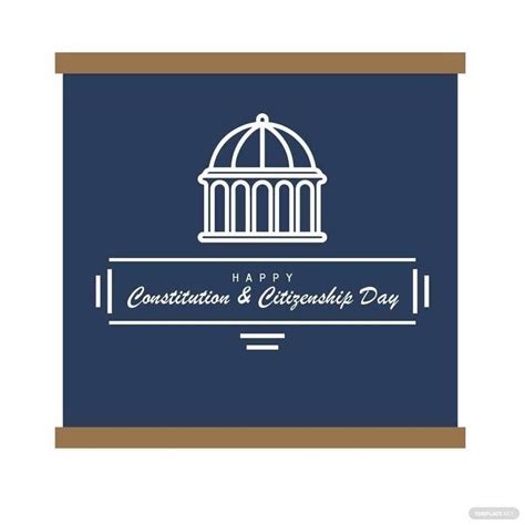 Happy Constitution and Citizenship Day Chalkboard Clip Art in SVG ...