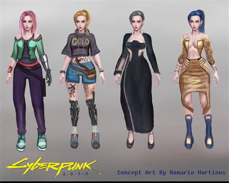 Cyberpunk Character Fashion Concept art by aziib on DeviantArt