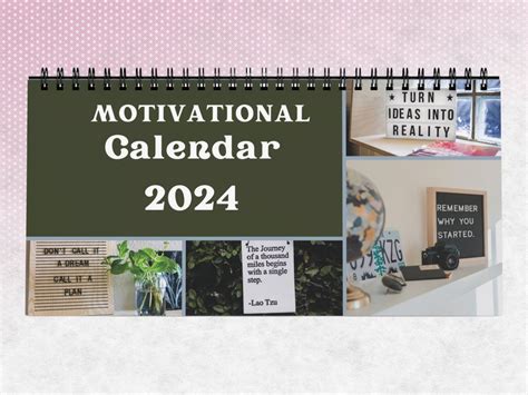 Motivational Calendar 2024 Stay Motivated All Year Long With a Modern ...