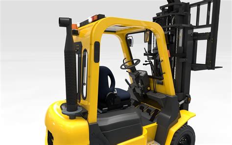 Forklift Animated Smart 3D model animated rigged | CGTrader