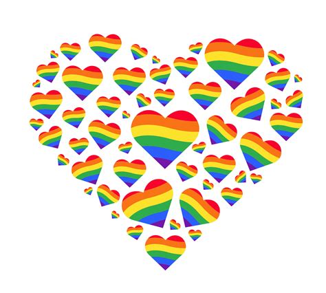 rainbow flag. LGBT gay pride sign. rainbow heart 533163 Vector Art at ...