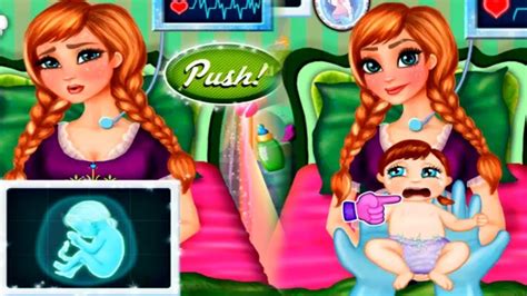 Disney Frozen Games - Anna Baby Birth - Disney Princess Games for Girls | Best GAMES for kids ...