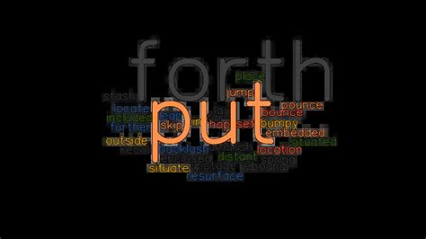 PUT FORTH: Synonyms and Related Words. What is Another Word for PUT ...