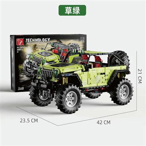 MOC Off-Road Wrangler Trailcat SUV Car Bricks T5010A