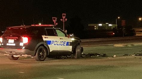 BPD patrol vehicle involved in crash in West Bakersfield