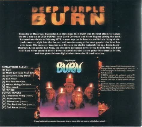 Deep Purple - Burn (1974) {2005, 30th Anniversary Edition, Japanese ...