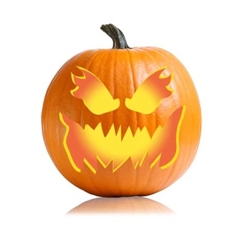 Terrifying Jackolantern Stencil - Ultimate Pumpkin Stencils