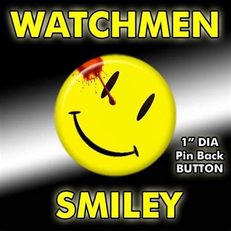 Watchmen Movie Comedian Smiley Face Pin Button Badge