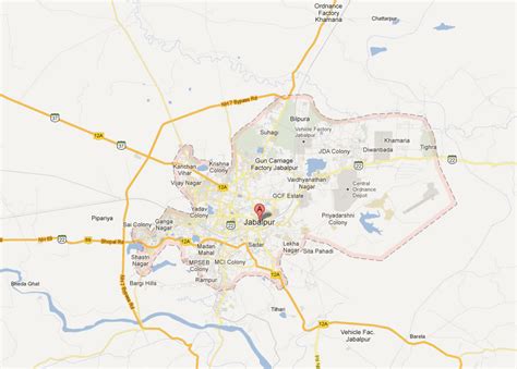 Jabalpur Map - India