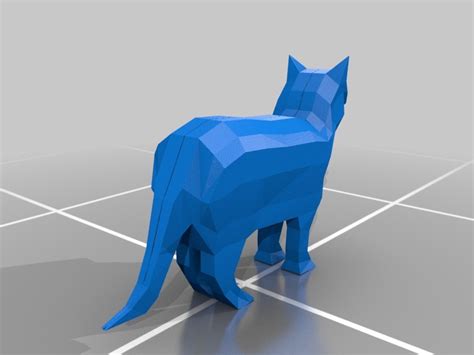 Free 3D file Low poly cat・3D printable model to download・Cults