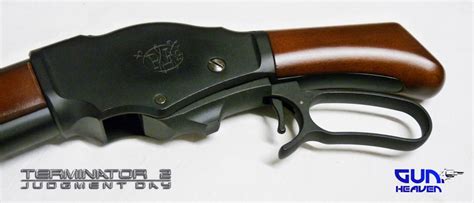 TERMINATOR 2 - SHOTGUN ROSE BOX OFFICIEL WINCHESTER M1887 TOUT METAL & BOIS VERITABLE (GUN HEAVEN)