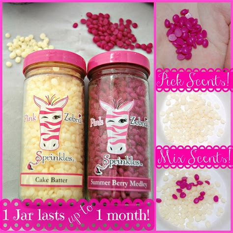 Pink Zebra Sprinkle Recipe! Only $8 per jar! Use in your wax warmer, as a candle, and mor ...